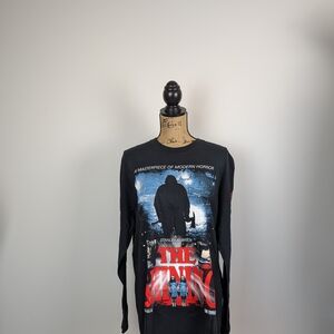 Black Graphic Long Sleeve Shirt